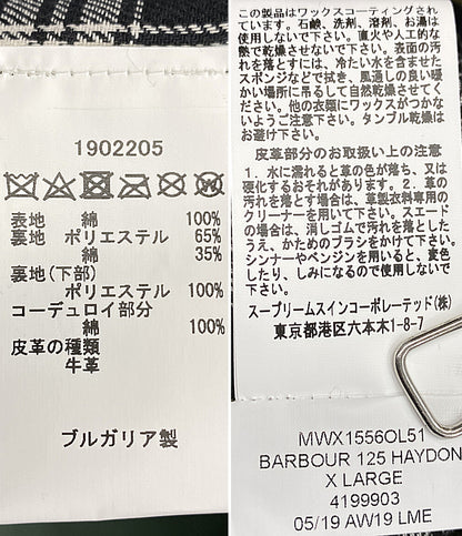 バブアー ジャケット 125周年記念 icons haydon wax jacket メンズ SIZE XL BARBOUR