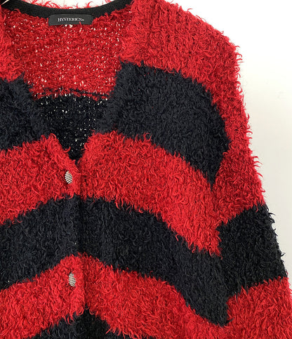 HYSTERICS カーディガン モヘア ボーダー メンズ SIZE FREE ヒステリックス