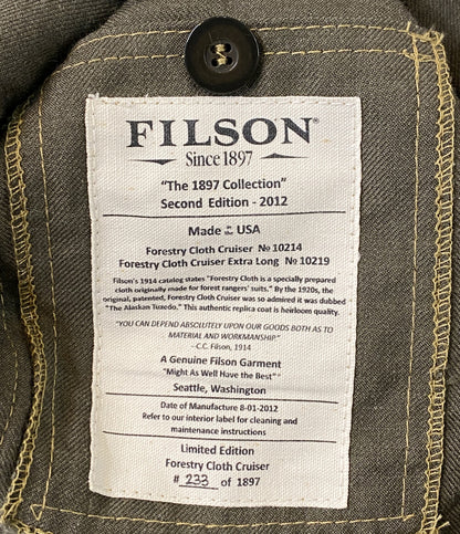 フィルソン  カバーオール Forestry cloth cruiser jacket     39126 メンズ SIZE 36  FILSON