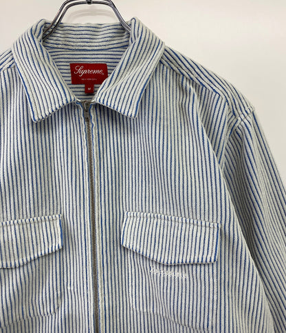 シュプリーム  ジャケット ストライプ 2tone corduroy zip up shirt      メンズ SIZE M  Supreme