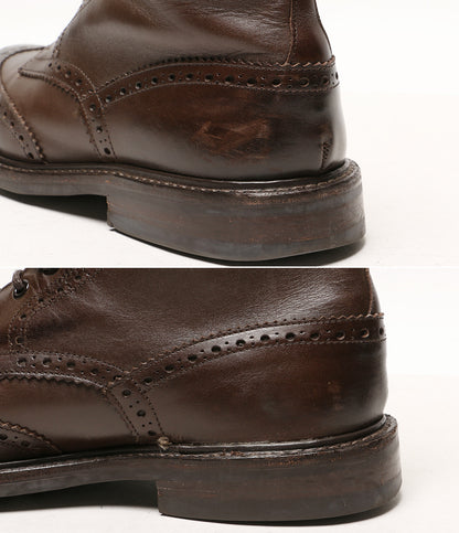 トリッカーズ カントリーブローグブーツ Espresso Burnished メンズ SIZE 8 1/2 TRICKER'S