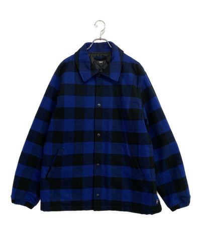 TMT コーチジャケット バッファローチェック ブルー 24AW メンズ SIZE XL ティーエムティー
