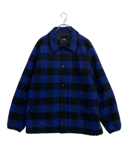TMT コーチジャケット バッファローチェック ブルー 24AW メンズ SIZE XL ティーエムティー