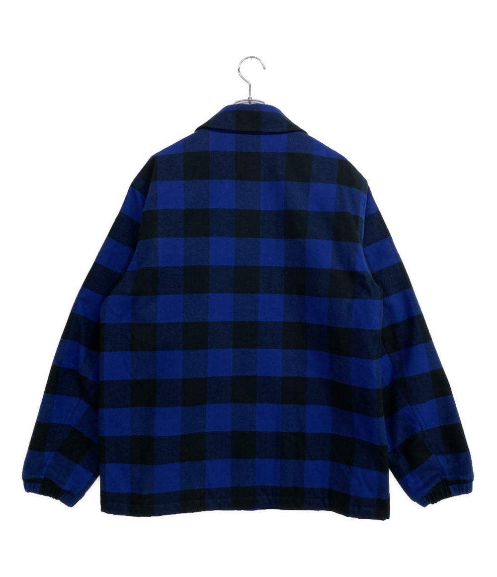 TMT コーチジャケット バッファローチェック ブルー 24AW メンズ SIZE XL ティーエムティー