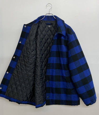 TMT コーチジャケット バッファローチェック ブルー 24AW メンズ SIZE XL ティーエムティー