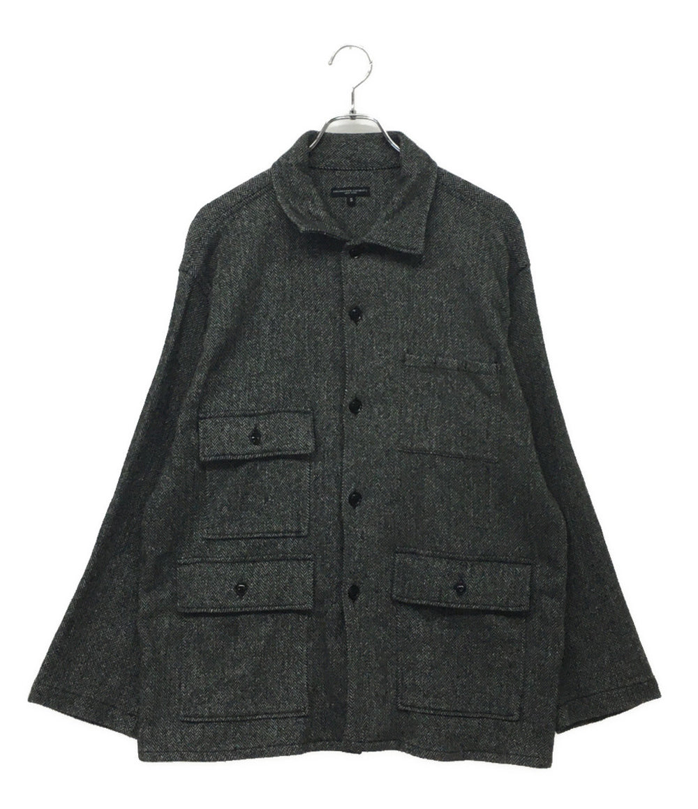 ENGINEERED GARMENTS ジャケット BA SHIRT JACKET POLY WOOL HERRINGBONE メンズ SIZE S エンジニアードガーメンツ