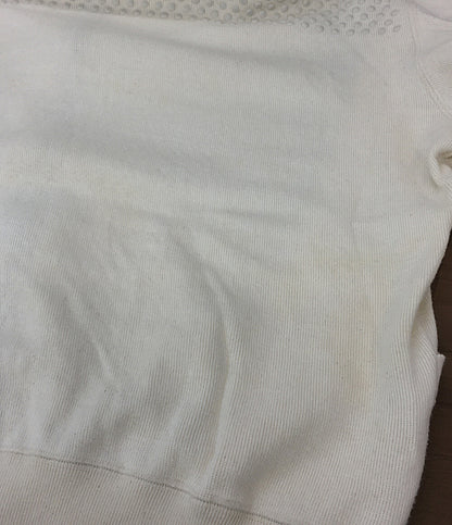 イッセイミヤケ メン ジップパーカー 筆タグ 立体加工 ホワイト 80s メンズ SIZE - ISSEY MIYAKE MEN