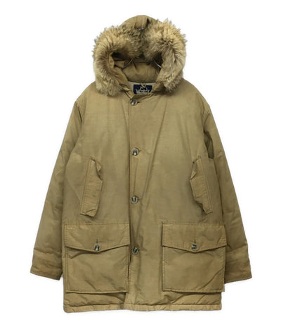 WOOLRICH ダウンジャケット USA製 ベージュ 80s 21032 メンズ SIZE M ウールリッチ