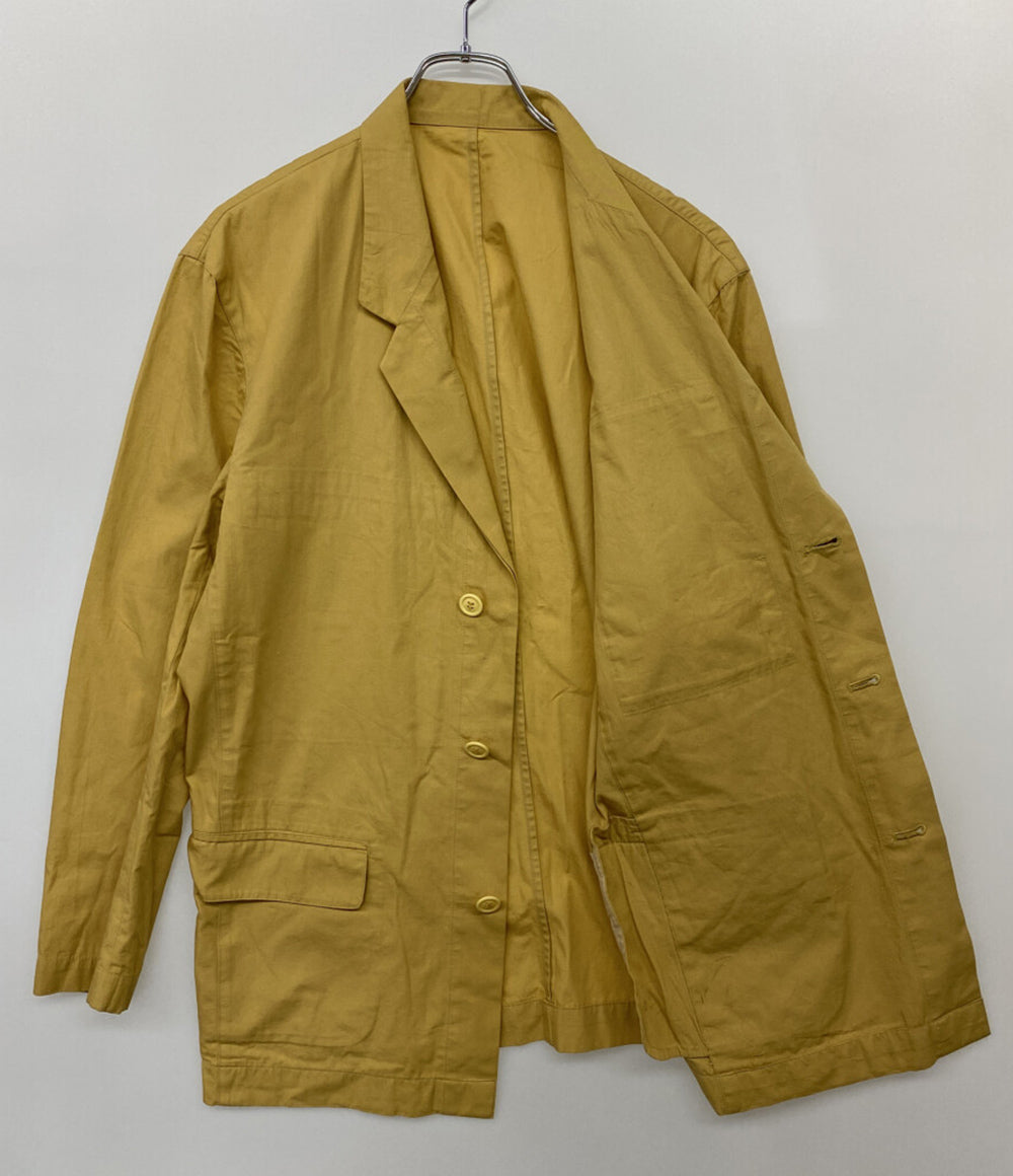 ISSEY MIYAKE MEN テーラードジャケット 80s 筆タグ テーラードジャケット イエロー メンズ SIZE M イッセイミヤケ メン