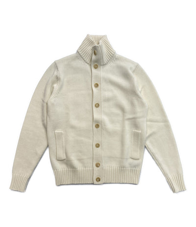 美品 ZANONE カーディガン CHIOTO スタンドカラーカーディガン ホワイト メンズ SIZE 46 ザノーネ