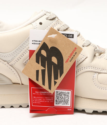 美品 new balance スニーカー OFF WHITE LEATHER OU576OW メンズ SIZE USA 9 ニューバランス