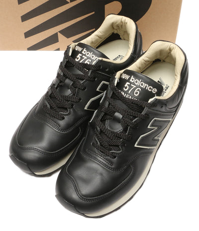 美品 new balance スニーカー レザー ブラック OU576LKK メンズ SIZE USA 9 ニューバランス