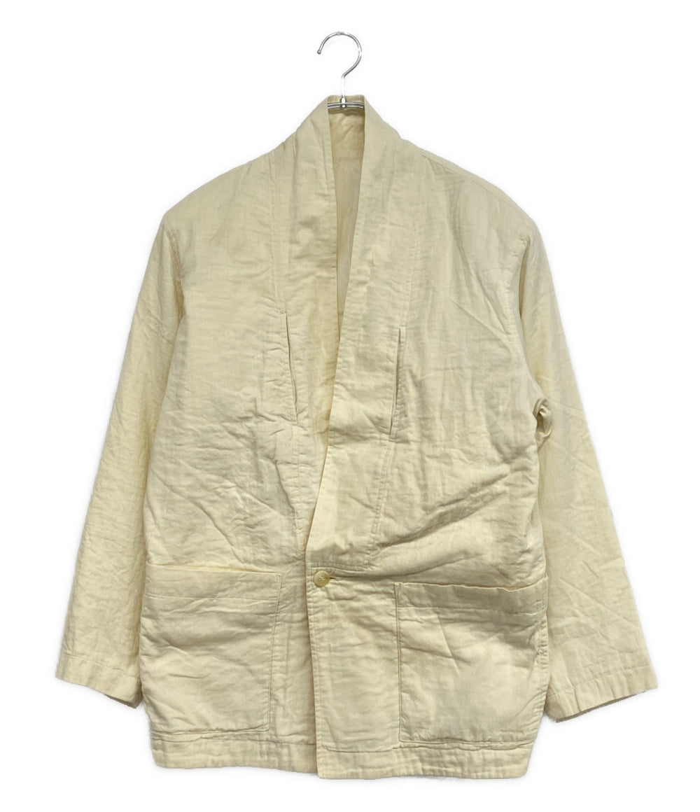 ISSEY MIYAKE MEN ジャケット 筆タグ コットンジャケット ホワイト 80s LG33316 メンズ SIZE S イッセイミヤケ メン