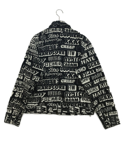Supreme × HYSTERIC GLAMOUR ヒステリックグラマー ワークジャケット テキスト メンズ SIZE M シュプリーム