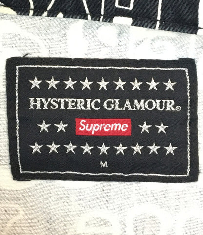 Supreme × HYSTERIC GLAMOUR ヒステリックグラマー ワークジャケット テキスト メンズ SIZE M シュプリーム