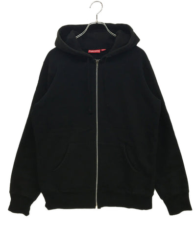 Supreme 14AW ロゴテープジップパーカー ブラック メンズ SIZE M シュプリーム