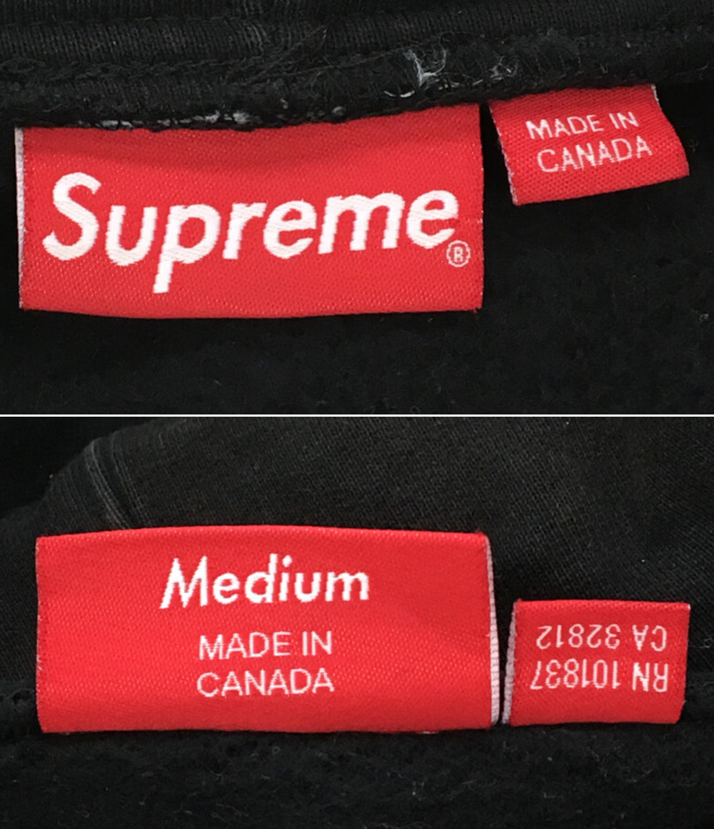Supreme 14AW ロゴテープジップパーカー ブラック メンズ SIZE M シュプリーム