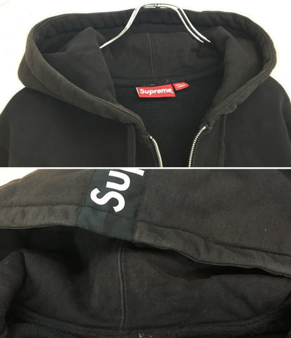 Supreme 14AW ロゴテープジップパーカー ブラック メンズ SIZE M シュプリーム