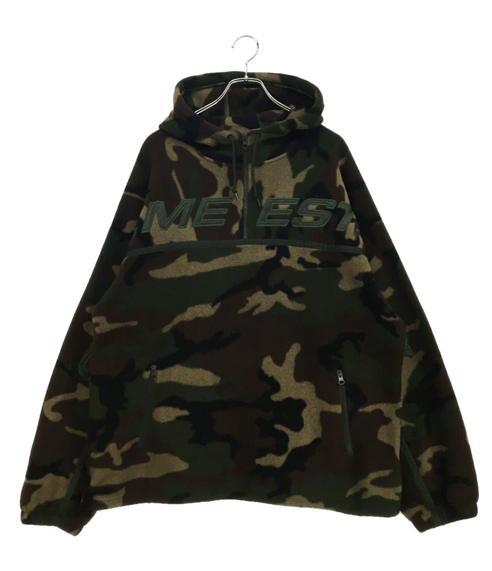 Supreme 19AW Polartec フリースパーカー ハーフジップ カモ メンズ SIZE XL シュプリーム