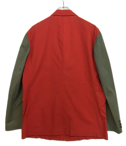 COMME des GARCONS HOMME 97AW ジップジャケット 袖切替 レッド HJ-02015 メンズ SIZE M コムデギャルソンオム
