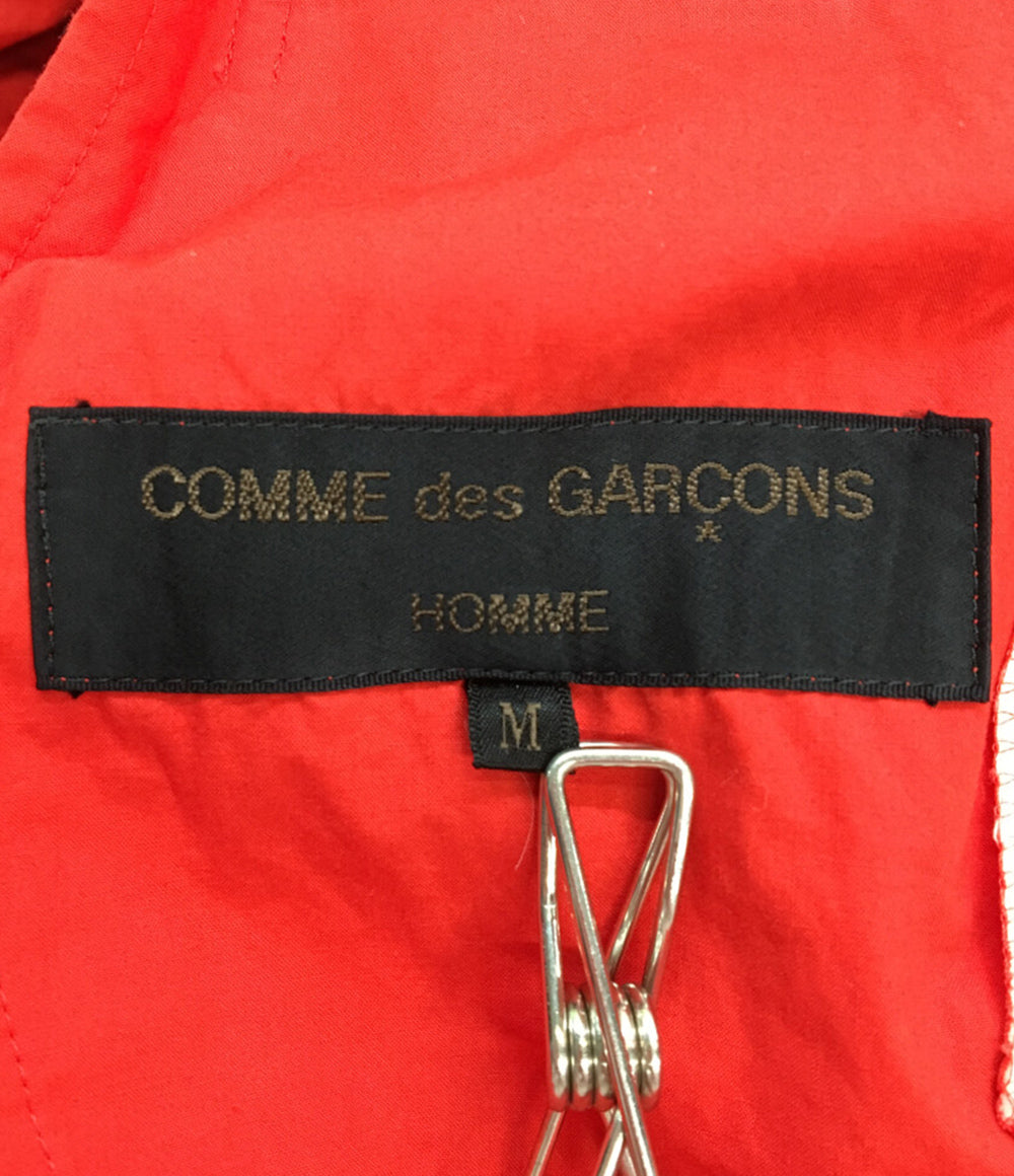 COMME des GARCONS HOMME 97AW ジップジャケット 袖切替 レッド HJ-02015 メンズ SIZE M コムデギャルソンオム