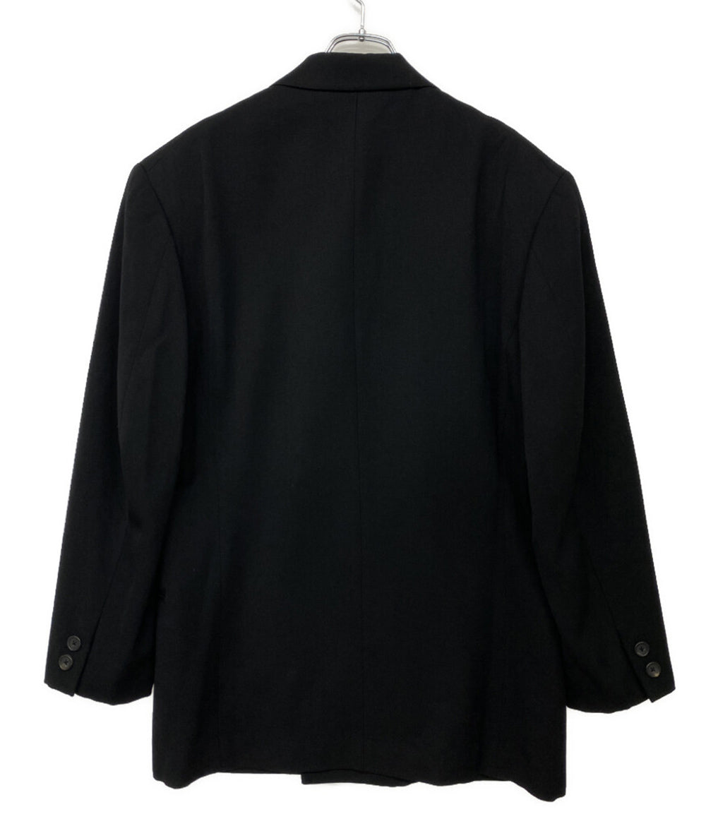 YOHJI YAMAMOTO POUR HOMME 80s 丸ロゴ ウールダブルテーラードジャケット メンズ SIZE S ヨウジヤマモトプールオム