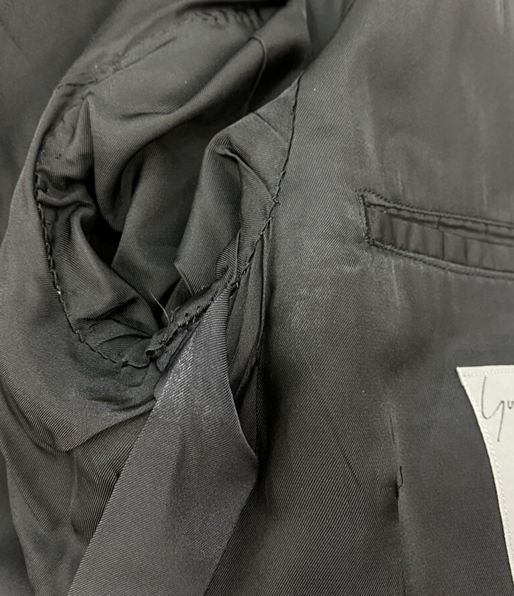 YOHJI YAMAMOTO POUR HOMME 80s 丸ロゴ ウールダブルテーラードジャケット メンズ SIZE S ヨウジヤマモトプールオム
