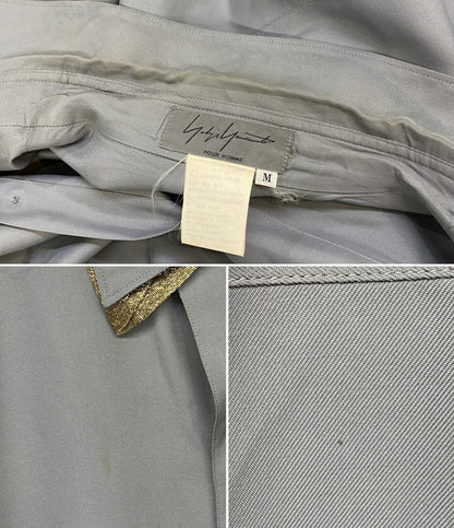 YOHJI YAMAMOTO POUR HOMME 91AW レーヨンシルク長袖シャツ 襟内:ゴールド メンズ SIZE M ヨウジヤマモトプールオム