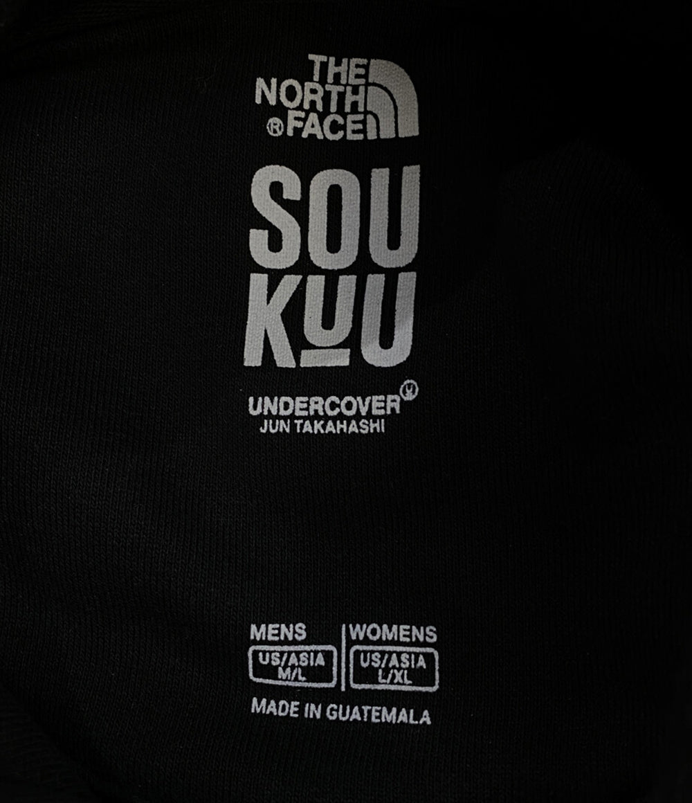 THE NORTH FACE×UNDERCOVER SOUKUU アンダーカバー ソウクウ スウェットパーカー ブラック メンズ SIZE L ザ・ノース・フェイス