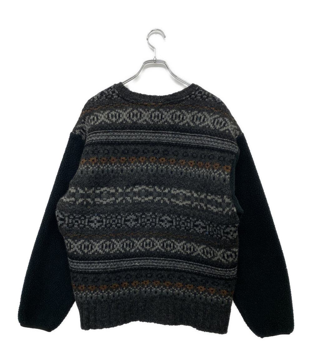 THE NORTH FACE PURPLE LABEL ニット 切替 Field Crew Neck Sweater メンズ SIZE S ザノースフェイスパープルレーベル