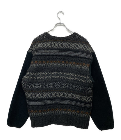 THE NORTH FACE PURPLE LABEL ニット 切替 Field Crew Neck Sweater メンズ SIZE S ザノースフェイスパープルレーベル