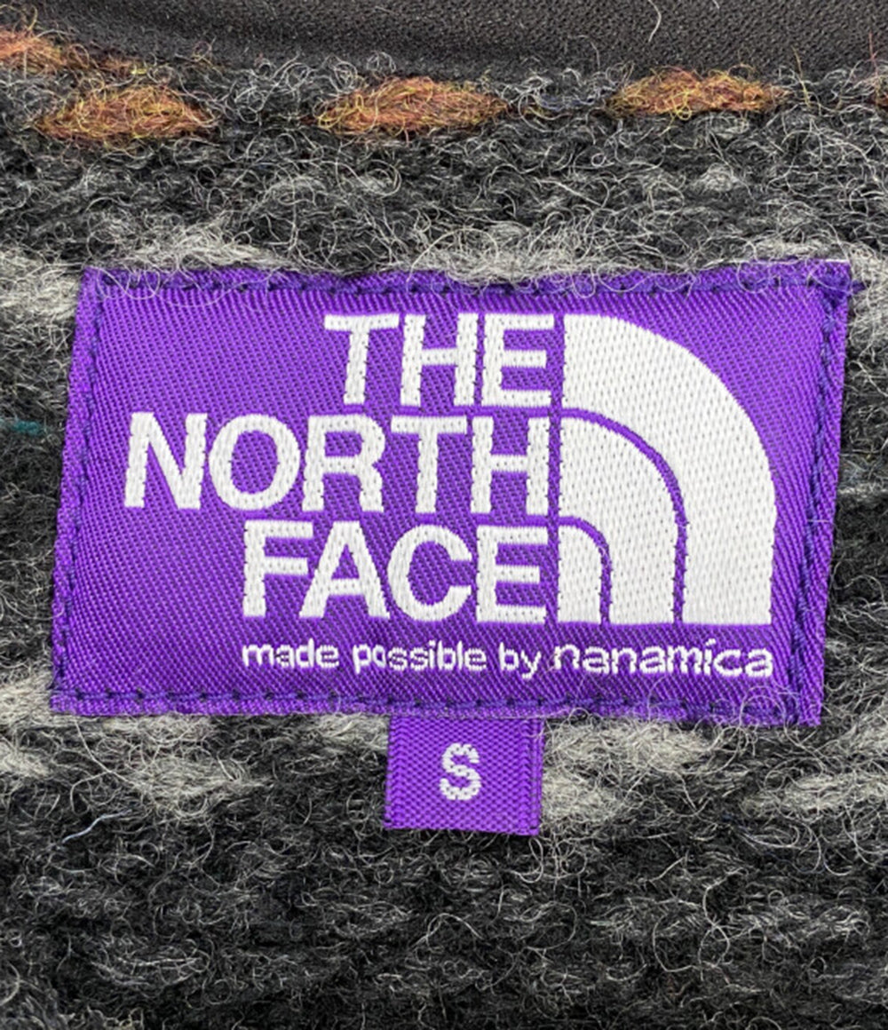 THE NORTH FACE PURPLE LABEL ニット 切替 Field Crew Neck Sweater メンズ SIZE S ザノースフェイスパープルレーベル