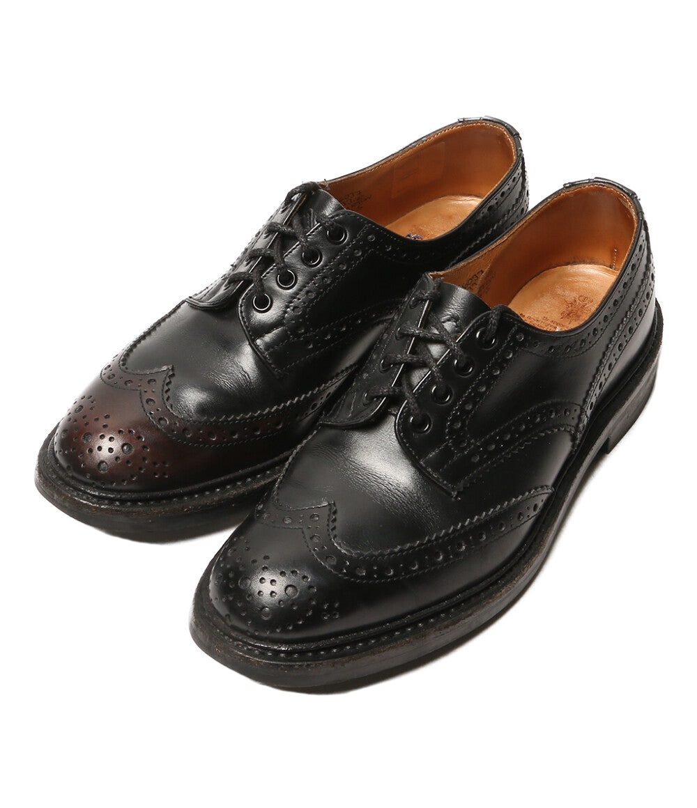 TRICKER'S ウィングチップ BOURTON ビジネスシューズ ブラック メンズ SIZE 7.5 トリッカーズ