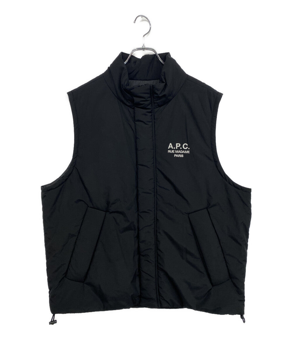 美品 A.P.C. 中綿ベスト GILET RAYMOND ブラック 24236-1-37941 メンズ SIZE M アーペーセー