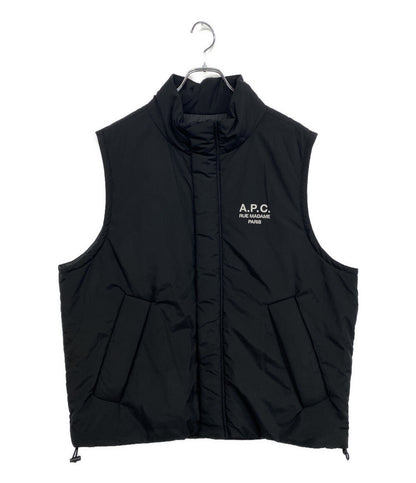 美品 A.P.C. 中綿ベスト GILET RAYMOND ブラック 24236-1-37941 メンズ SIZE M アーペーセー