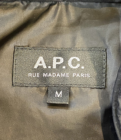美品 A.P.C. 中綿ベスト GILET RAYMOND ブラック 24236-1-37941 メンズ SIZE M アーペーセー