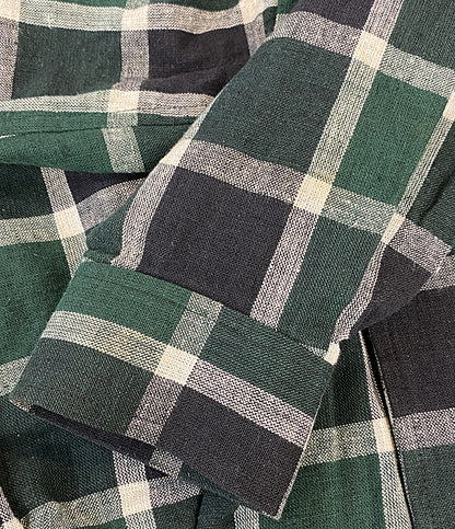 ISSEY MIYAKE MEN ジャケット 筆タグ チェック グリーン 80s LG31986 メンズ SIZE M イッセイミヤケ メン