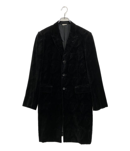 COMME des GARCONS HOMME PLUS アーカイブ ベルベットチェスターコート Rolling Stones 06SS PQ-J023 メンズ SIZE S コムデギャルソンオムプリュス