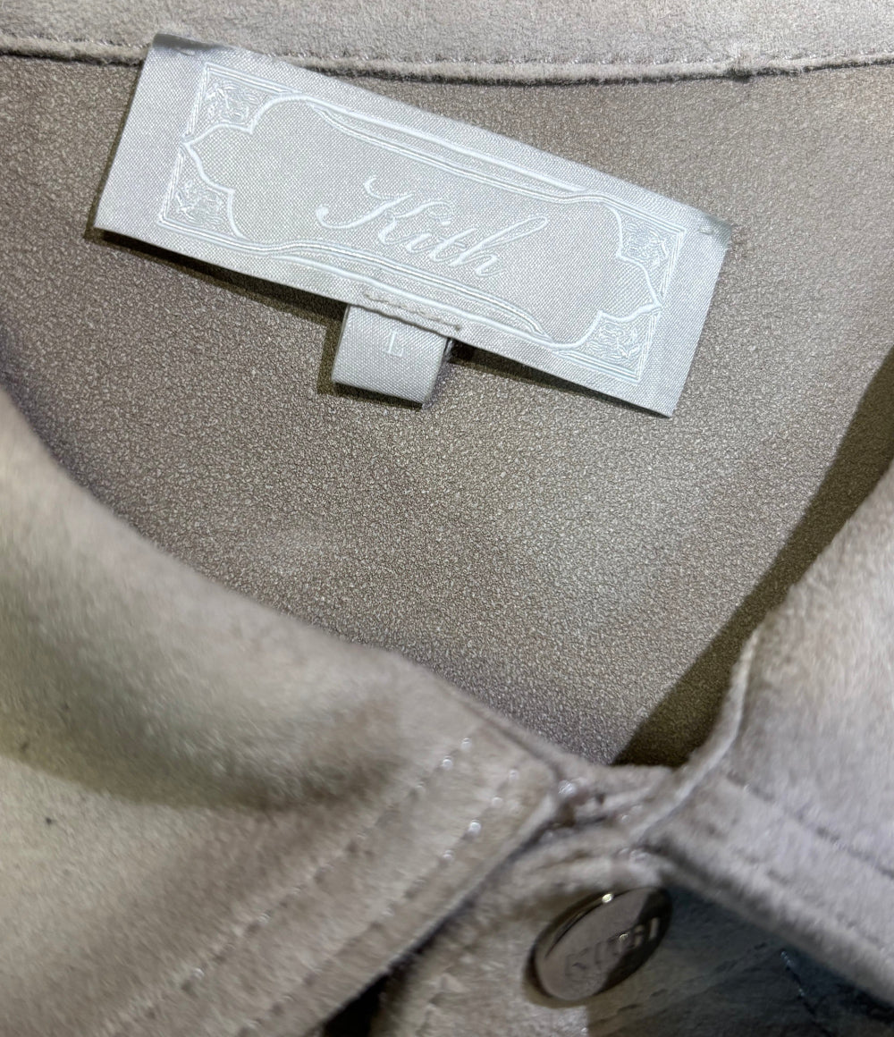 KITH 長袖シャツ スエードシャツ メンズ SIZE L キス