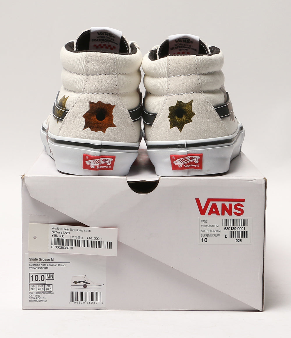 Supreme×VANS ヴァンズ スニーカー スケートグロッソ ミッド メンズ SIZE 28cm シュプリーム