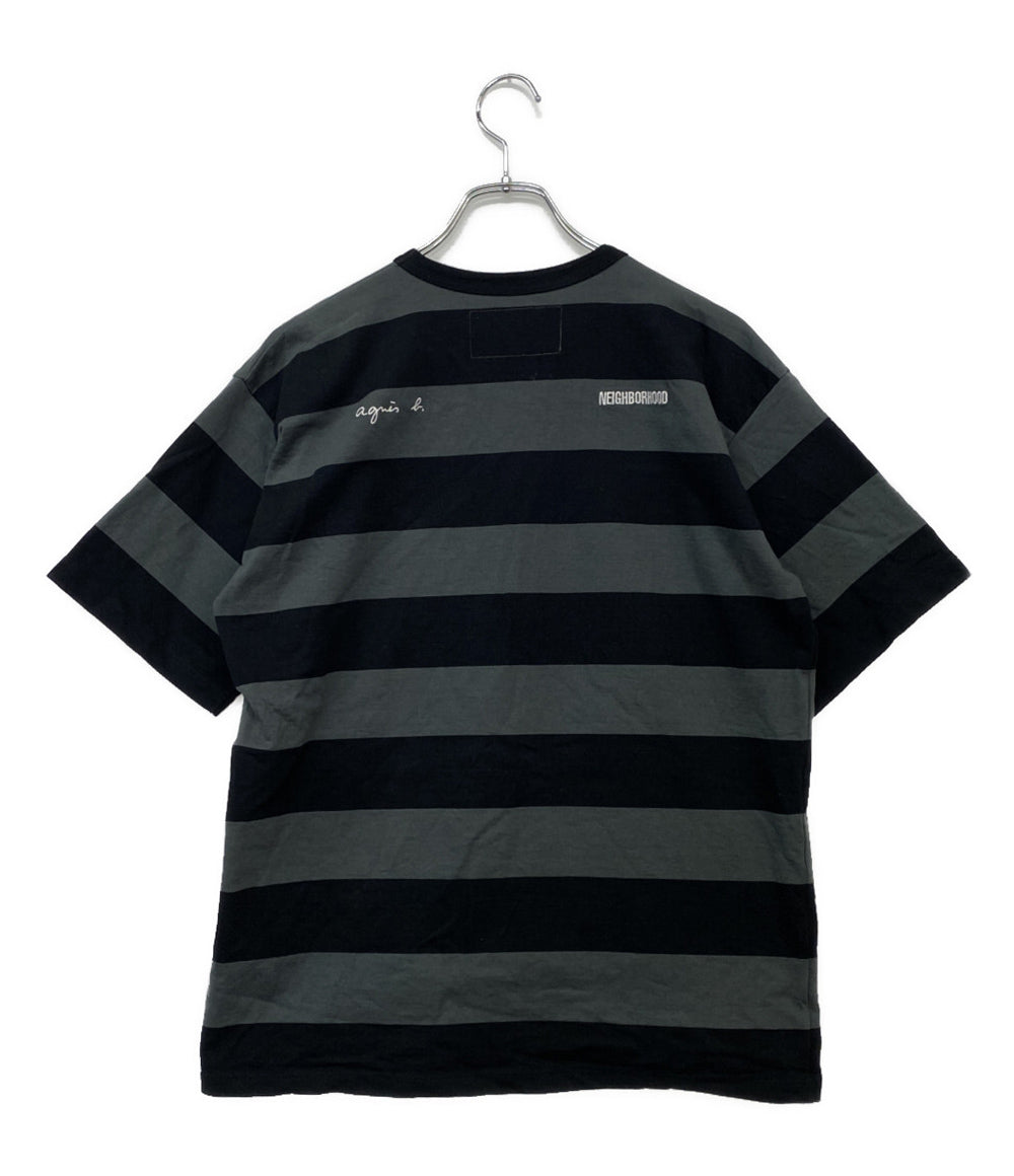 Agnes b×NEIGHBORHOOD ネイバーフッド 半袖Ｔシャツ BODER CREWNECK 25AW メンズ SIZE M アニエスベー