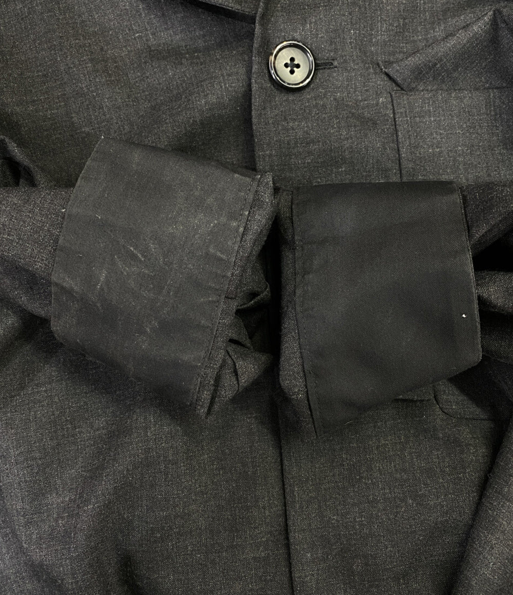 Margaret Howell × FOX BROTHERS フォックスブラザーズ シャツジャケット グレー メンズ SIZE M マーガレットハウエル