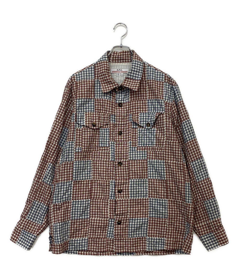 A.P.C. 長袖シャツ パッチワークオバーシャツ 22aw メンズ SIZE M アーペーセー