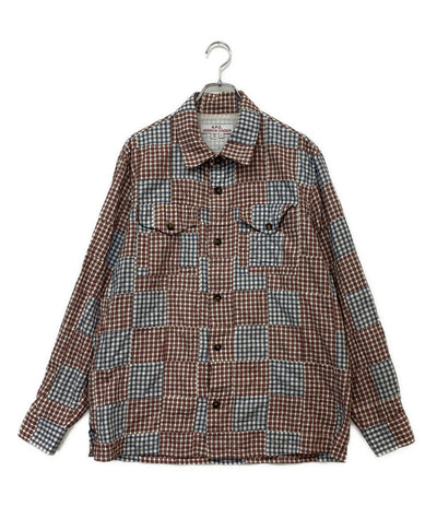 A.P.C. 長袖シャツ パッチワークオバーシャツ 22aw メンズ SIZE M アーペーセー