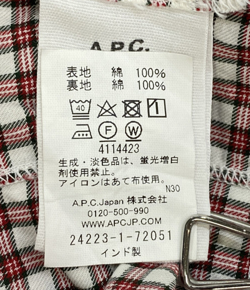A.P.C. 長袖シャツ パッチワークオバーシャツ 22aw メンズ SIZE M アーペーセー