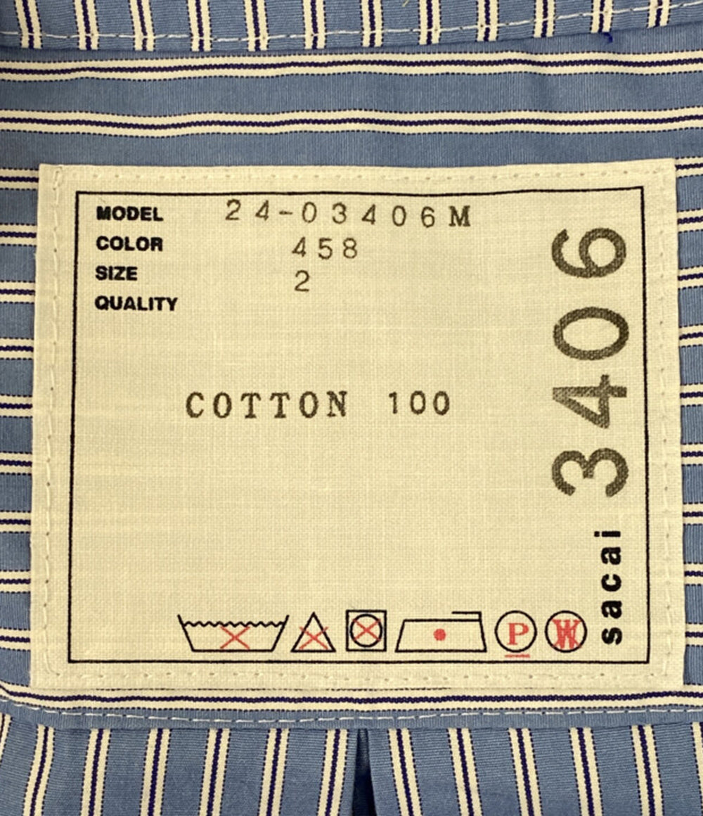 sacai 半袖シャツ COTTON PULLOVER SHIRT メンズ SIZE 2 サカイ