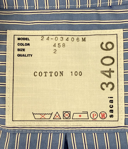 sacai 半袖シャツ COTTON PULLOVER SHIRT メンズ SIZE 2 サカイ