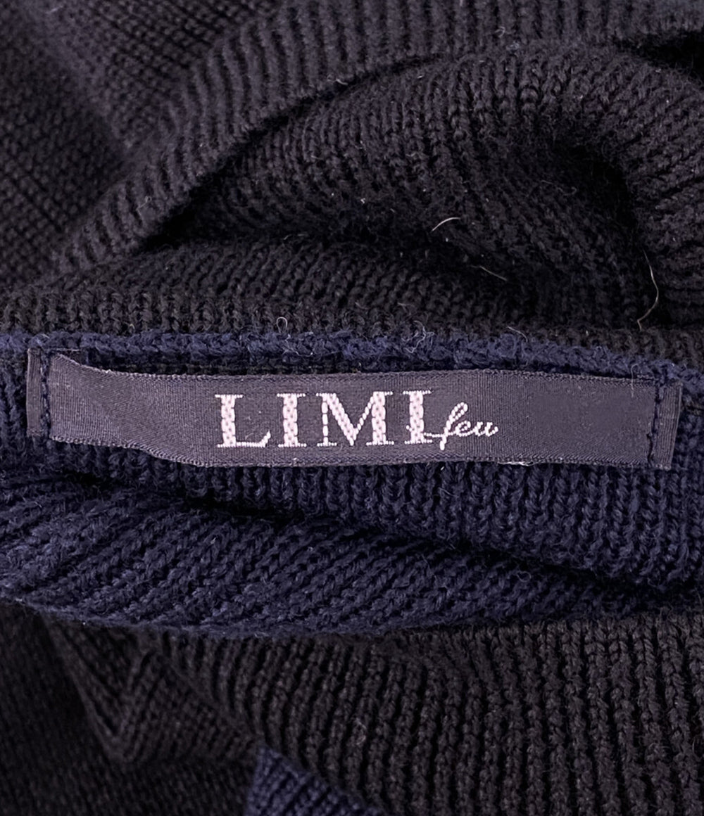 LIMI feu 24AW バイカラーリブニット レディース SIZE - リミフゥ