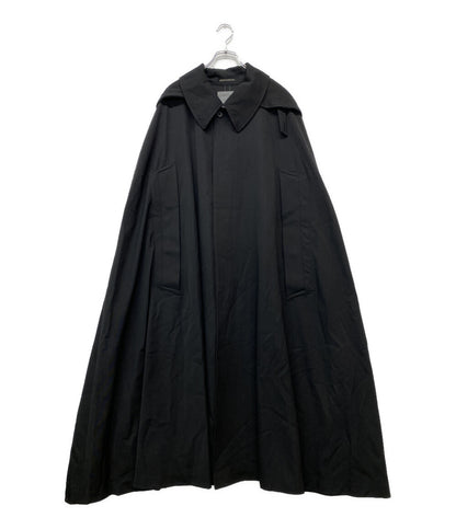 YOHJI YAMAMOTO POUR HOMME アーカイブ ポンチョコート 80s 丸ロゴ ウールギャバ メンズ SIZE M ヨウジヤマモトプールオム
