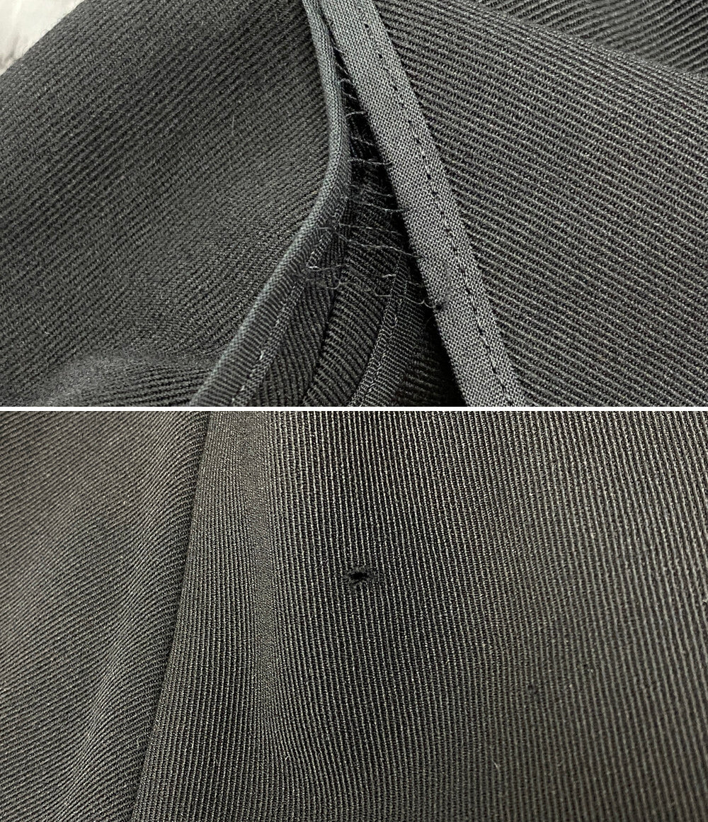 YOHJI YAMAMOTO POUR HOMME アーカイブ ポンチョコート 80s 丸ロゴ ウールギャバ メンズ SIZE M ヨウジヤマモトプールオム